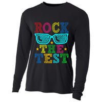 Rock The Test Testing Day Teacher Cooling Performance Long Sleeve Crew