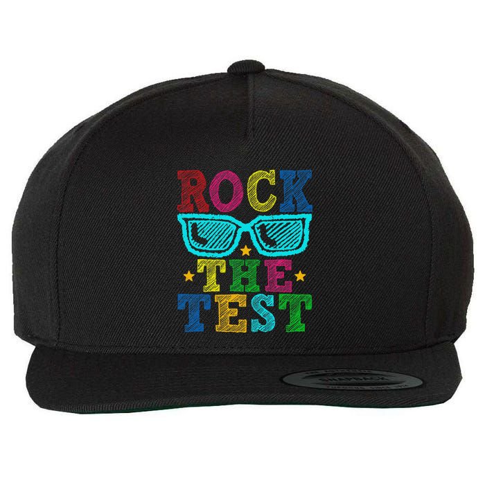 Rock The Test Testing Day Teacher Wool Snapback Cap