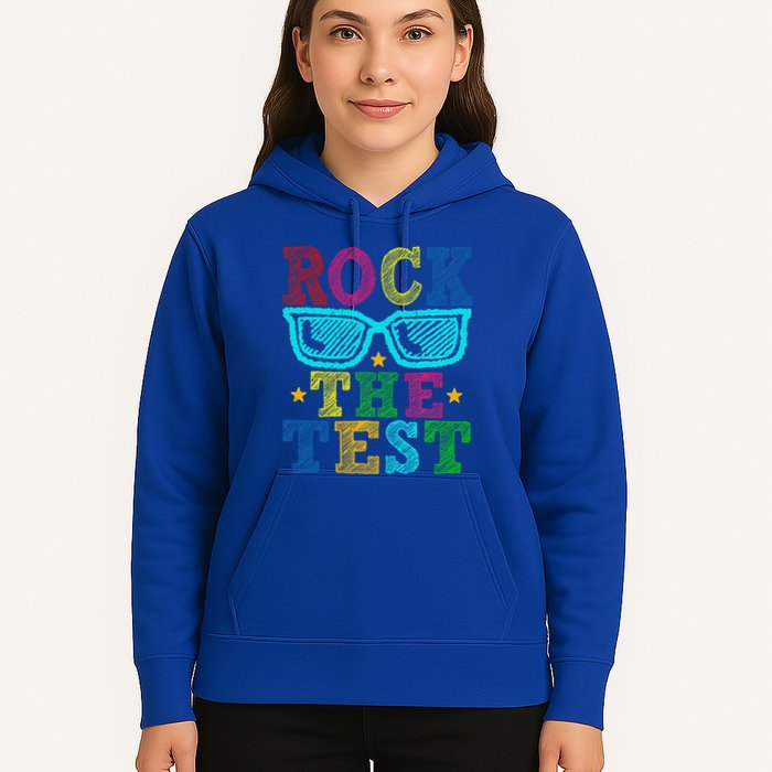 Rock The Test Testing Day Teacher Hoodie