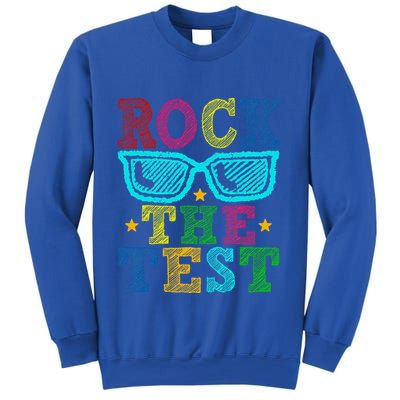 Rock The Test Testing Day Teacher Sweatshirt