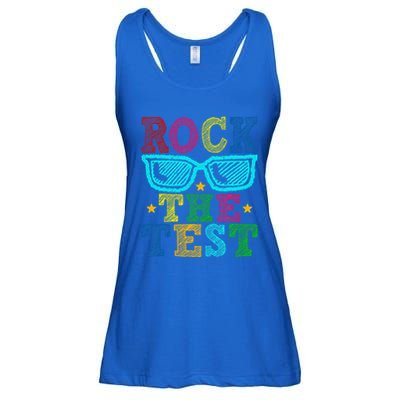 Rock The Test Testing Day Teacher Ladies Essential Flowy Tank