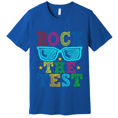 Rock The Test Testing Day Teacher Premium T-Shirt