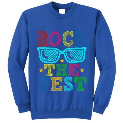 Rock The Test Testing Day Teacher Tall Sweatshirt