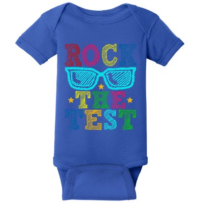 Rock The Test Testing Day Teacher Baby Bodysuit