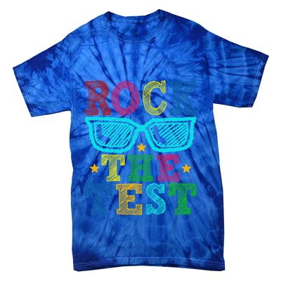 Rock The Test Testing Day Teacher Tie-Dye T-Shirt