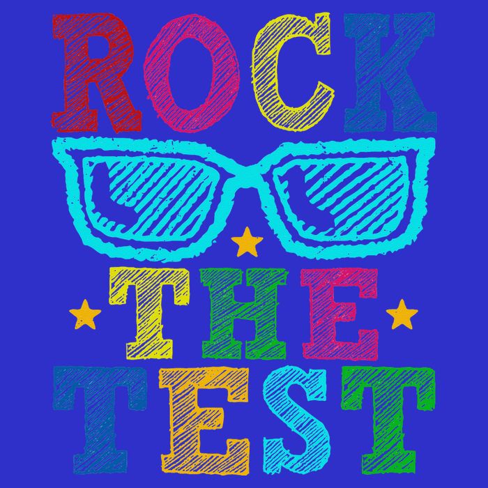 Rock The Test Testing Day Teacher Tie-Dye T-Shirt