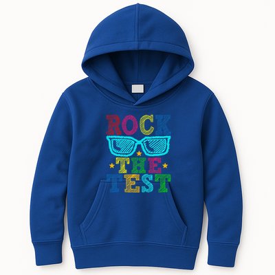Rock The Test Testing Day Teacher Kids Hoodie