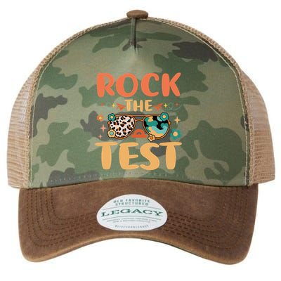 Rock The Test Dont Stress Testing Day Teachers Students Legacy Tie Dye Trucker Hat