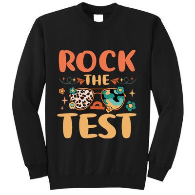 Rock The Test Dont Stress Testing Day Teachers Students Sweatshirt