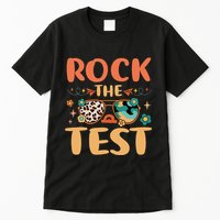 Rock The Test Dont Stress Testing Day Teachers Students Tall T-Shirt