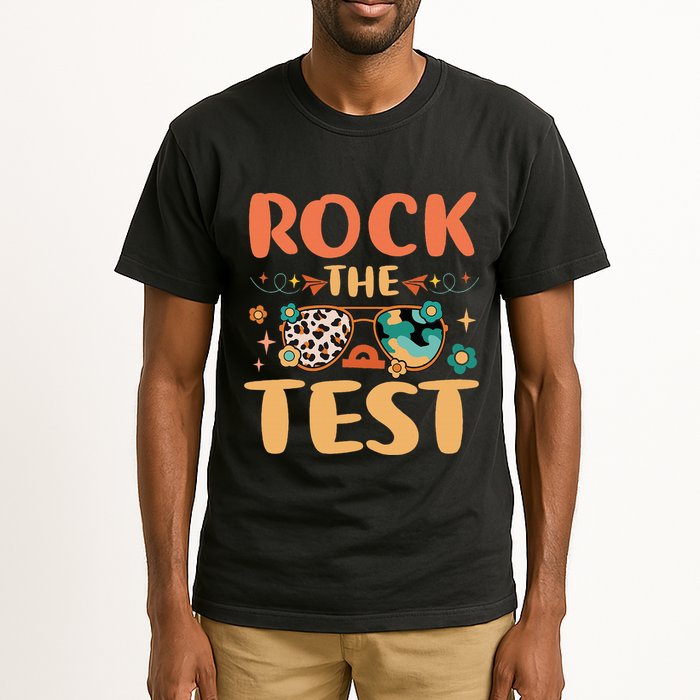 Rock The Test Dont Stress Testing Day Teachers Students Tall T-Shirt
