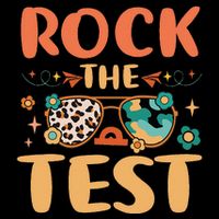 Rock The Test Dont Stress Testing Day Teachers Students 16 in Basic Backpack