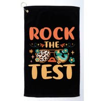 Rock The Test Dont Stress Testing Day Teachers Students Golf Towel