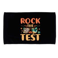 Rock The Test Dont Stress Testing Day Teachers Students Microfiber Hand Towel