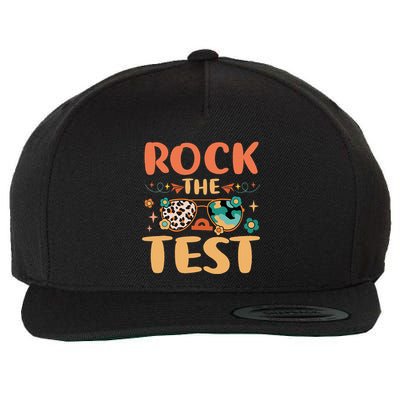 Rock The Test Dont Stress Testing Day Teachers Students Wool Snapback Cap