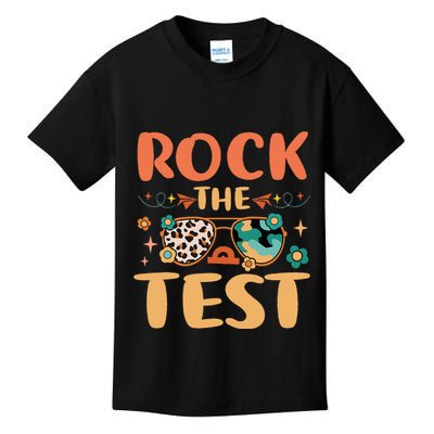 Rock The Test Dont Stress Testing Day Teachers Students Kids T-Shirt