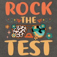 Rock The Test Dont Stress Testing Day Teachers Students Cotton Canvas Backpack