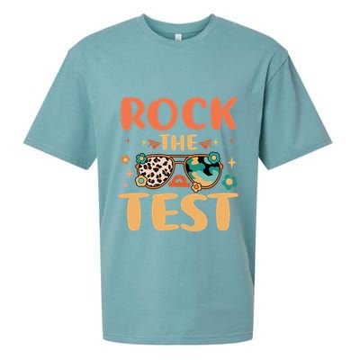 Rock The Test Dont Stress Testing Day Teachers Students Sueded Cloud Jersey T-Shirt