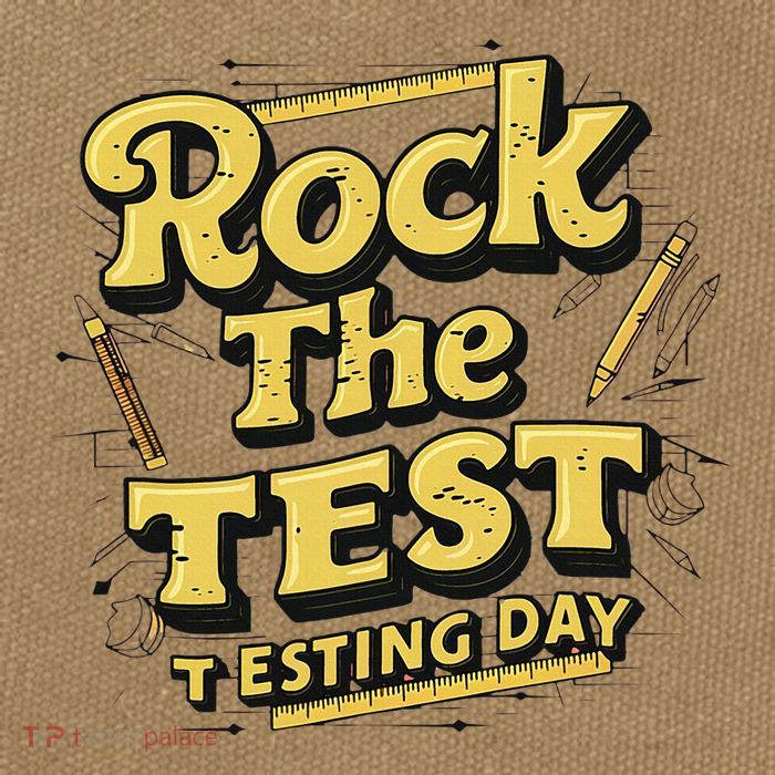 Rock The Test Retro Motivational Teacher Student Cotton Canvas Backpack