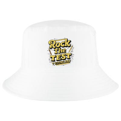 Rock The Test Retro Motivational Teacher Student Cool Comfort Performance Bucket Hat