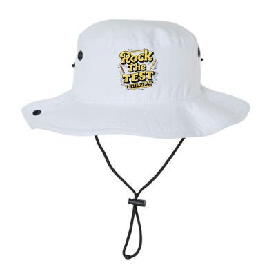 Rock The Test Retro Motivational Teacher Student Bucket Hat