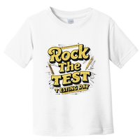 Rock The Test Retro Motivational Teacher Student Toddler T-Shirt