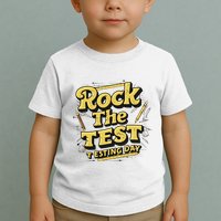 Rock The Test Retro Motivational Teacher Student Toddler T-Shirt