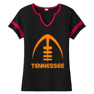 Retro Tennessee TN Orange Vintage Design Classic Tennessee Ladies Halftime Notch Neck Tee