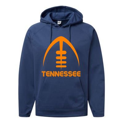 Retro Tennessee TN Orange Vintage Design Classic Tennessee Performance Fleece Hoodie