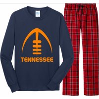 Retro Tennessee TN Orange Vintage Design Classic Tennessee Long Sleeve Pajama Set