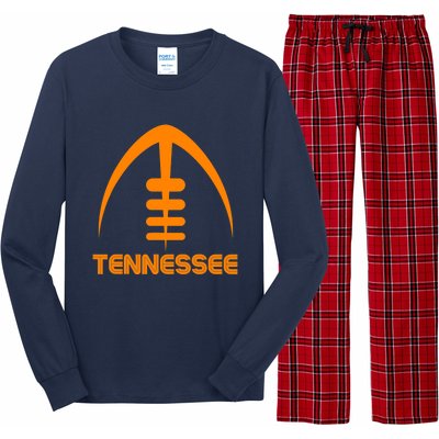 Retro Tennessee TN Orange Vintage Design Classic Tennessee Long Sleeve Pajama Set