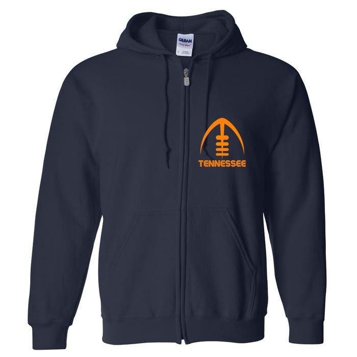 Retro Tennessee TN Orange Vintage Design Classic Tennessee Full Zip Hoodie