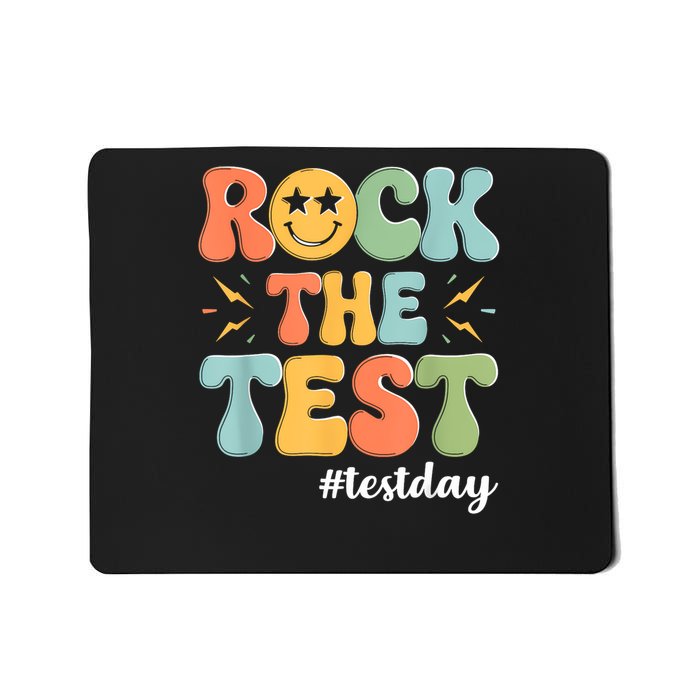 Rock The Test Testing Day Staar Motivational Teacher Testing Mousepad