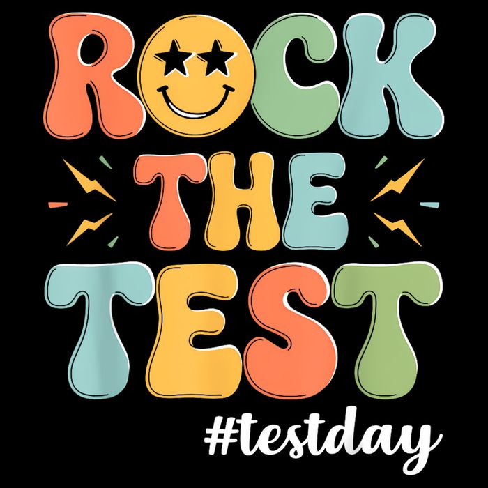 Rock The Test Testing Day Staar Motivational Teacher Testing Mousepad