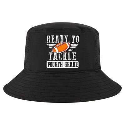 Ready To Tackle Fourth Grade Football Ball Back To School Cool Comfort Performance Bucket Hat