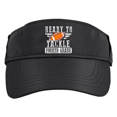 Ready To Tackle Fourth Grade Football Ball Back To School Adult Drive Performance Visor