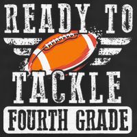 Ready To Tackle Fourth Grade Football Ball Back To School Adult Drive Performance Visor
