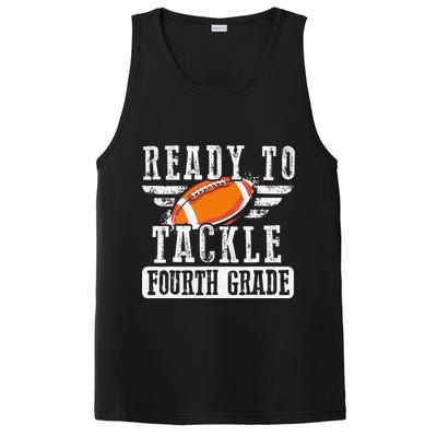 Ready To Tackle Fourth Grade Football Ball Back To School PosiCharge Competitor Tank