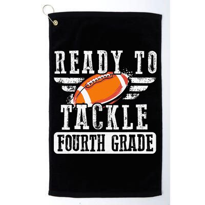 Ready To Tackle Fourth Grade Football Ball Back To School Golf Towel