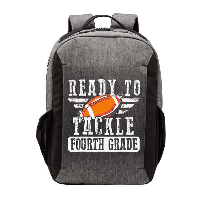 Ready To Tackle Fourth Grade Football Ball Back To School Vector Backpack