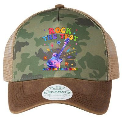 Rock The Test Testing Day Teacher Student Just Do Your Best Legacy Tie Dye Trucker Hat