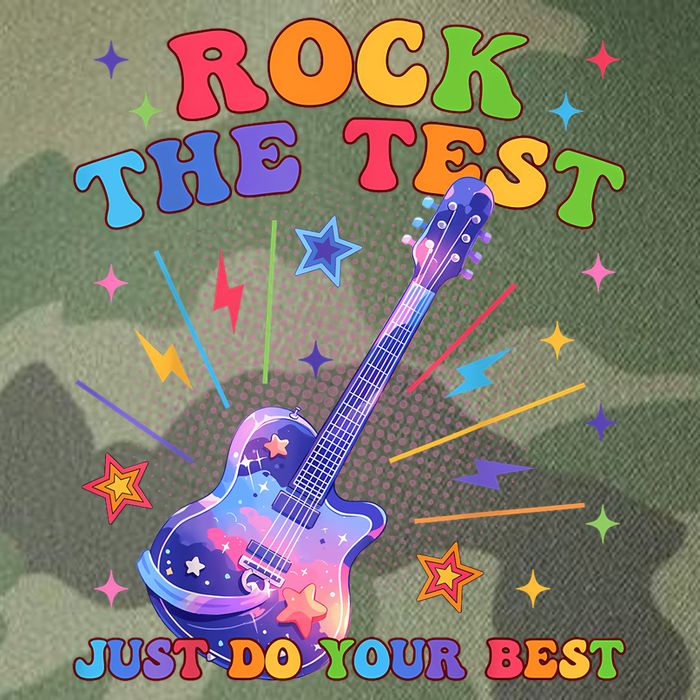 Rock The Test Testing Day Teacher Student Just Do Your Best Legacy Tie Dye Trucker Hat