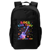 Rock The Test Testing Day Teacher Student Just Do Your Best Backpack