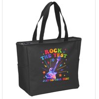 Rock The Test Testing Day Teacher Student Just Do Your Best Zip Tote Bag