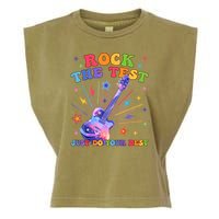 Rock The Test Testing Day Teacher Student Just Do Your Best Garment-Dyed Women's Muscle Tee
