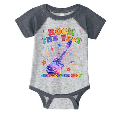Rock The Test Testing Day Teacher Student Just Do Your Best Infant Baby Jersey Bodysuit