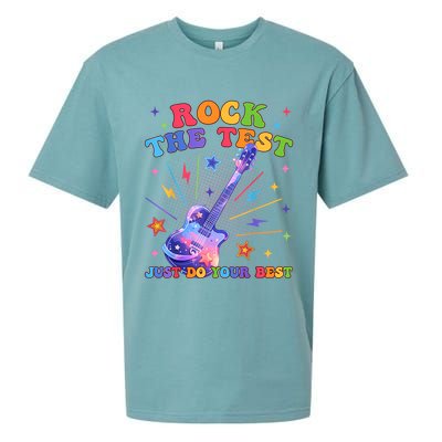 Rock The Test Testing Day Teacher Student Just Do Your Best Sueded Cloud Jersey T-Shirt