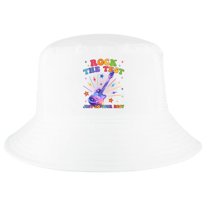 Rock The Test Testing Day Teacher Student Just Do Your Best Cool Comfort Performance Bucket Hat