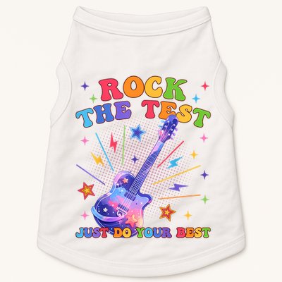 Rock The Test Testing Day Teacher Student Just Do Your Best Doggie Tank
