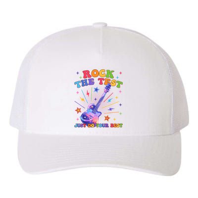 Rock The Test Testing Day Teacher Student Just Do Your Best Yupoong Adult 5-Panel Trucker Hat
